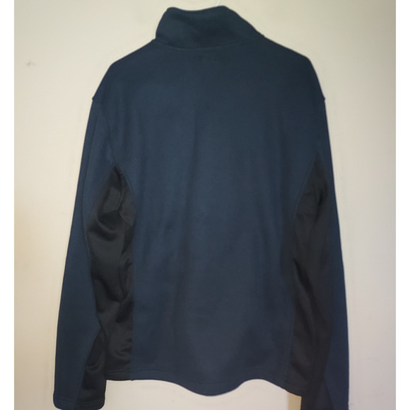 Spyder Men's Knit Jacket Large Full Zip Bandit Stryke Fleece Lined Blue Gray - Picture 4 of 6